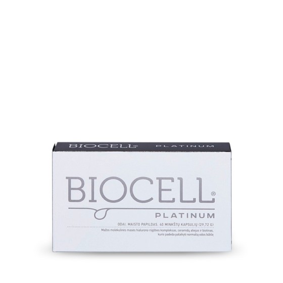 BIOCELL Platinum, hialurono rūgštis ir ceramidų aliejus