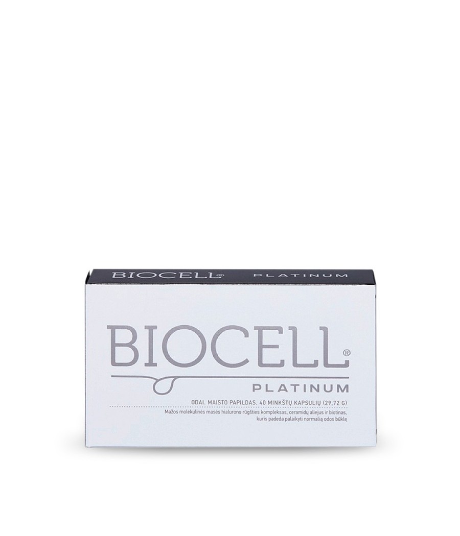 BIOCELL Platinum, hialurono rūgštis ir ceramidų aliejus