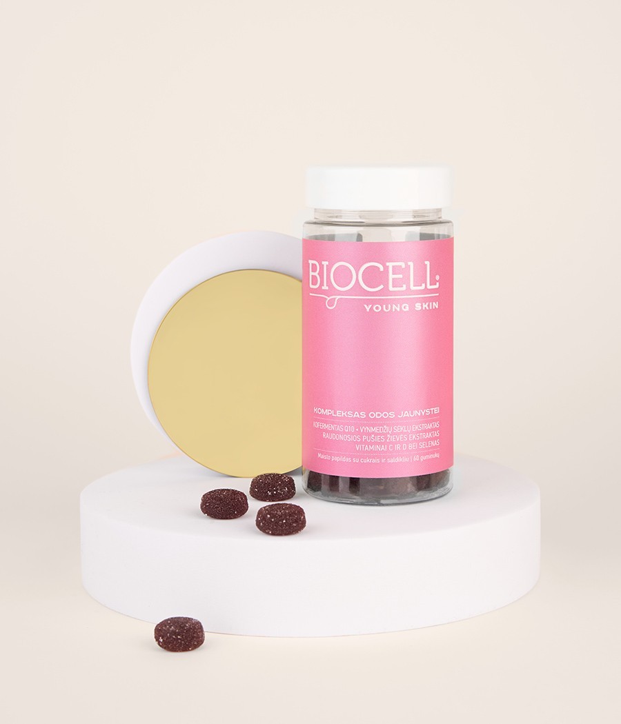 BIOCELL Young Skin, antioksidantų kompleksas odos jaunystei